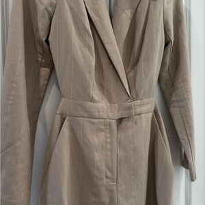Express Tan Blazer Dress